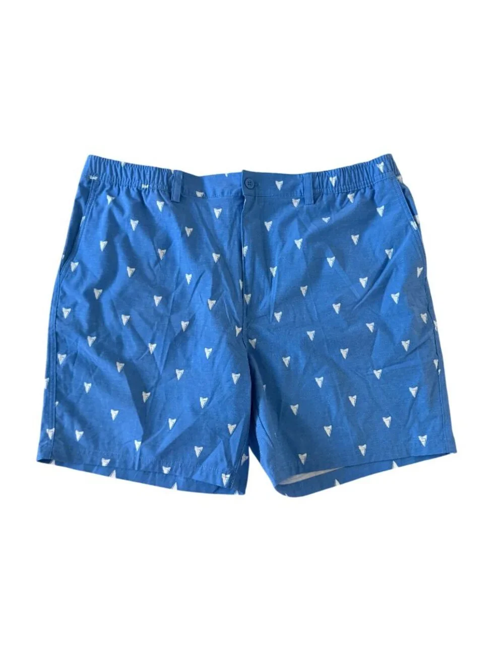 TACKLE & TIDE Men’s Blue Sharktooth Swim Shorts Size XXL